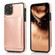 iPhone 11 Pro Shockproof PU + TPU Protective Case with Card Slots & Holder - Rose Gold