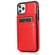 iPhone 11 Pro Solid Color PC + TPU Protective Case with Holder & Card Slots  - Red