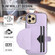 iPhone 11 Pro Shockproof Leather Phone Case with Card Holder - Purple