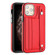 iPhone 11 Pro Shockproof Leather Phone Case with Wrist Strap - Red