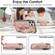 iPhone 11 Pro Non-slip Full Coverage Ring PU Phone Case with Wristband - Rose Gold