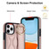 iPhone 11 Pro Non-slip Full Coverage Ring PU Phone Case with Wristband - Rose Gold