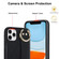 iPhone 11 Pro Non-slip Full Coverage Ring PU Phone Case with Wristband - Black