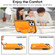 iPhone 11 Pro Non-slip Full Coverage Ring PU Phone Case with Wristband - Orange