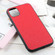 iPhone 11 Pro Hella Cross Texture Genuine Leather Protective Case  - Red