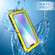 iPhone 11 Pro Shockproof Waterproof Dust-proof Metal + Silicone Protective Case with Holder - Yellow