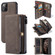 iPhone 11 Pro CaseMe 018 Detachable Multi-functional Horizontal Flip Leather Case, with Card Slot & Holder & Zipper Wallet & Photo Frame - Brown