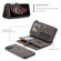 iPhone 11 Pro CaseMe 018 Detachable Multi-functional Horizontal Flip Leather Case, with Card Slot & Holder & Zipper Wallet & Photo Frame - Brown