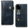 iPhone 11 Pro Denior Oil Wax Cowhide DK Magnetic Button Horizontal Flip Leather Case with Holder & Card Slots & Wallet - Dark Blue