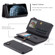 iPhone 11 Pro CaseMe 018 Detachable Multi-functional Horizontal Flip Leather Case, with Card Slot & Holder & Zipper Wallet & Photo Frame - Black