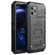 iPhone 11 Pro Dustproof Shockproof Waterproof Silicone + Metal Protective Case - Black