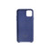 iPhone 11 Pro Woven Texture Sheepskin Leather Back Cover Semi-wrapped Shockproof Case  - Blue