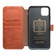 iPhone 11 Pro QIALINO Business Magnetic Buckle Horizontal Flip Leather Case with Card Slots - Light Brown