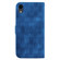iPhone XR Double 8-shaped Embossed Leather Phone Case - Blue