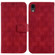 iPhone XR Double 8-shaped Embossed Leather Phone Case - Red