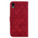 iPhone XR Double 8-shaped Embossed Leather Phone Case - Red