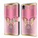 iPhone XR Crystal 3D Shockproof Protective Leather Phone Case - Pink Bottom Butterfly