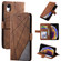 iPhone XR Skin Feel Splicing Horizontal Flip Leather Case with Holder & Card Slots & Wallet & Photo Frame - Brown