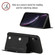iPhone XR Skin Feel PU + TPU + PC Back Cover Shockproof Case with Card Slots & Holder & Photo Frame - Black