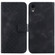 iPhone XR 7-shaped Embossed Leather Phone Case - Black