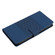 iPhone XR Diamond Embossed Skin Feel Leather Phone Case with Lanyard - Dark Blue