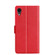 iPhone XR Ultra-thin Voltage Side Buckle PU + TPU Horizontal Flip Leather Case with Holder & Card Slot - Red