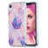 iPhone XR 3D Electroplating Marble Pattern TPU Protective Case - Pink Purple