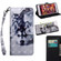 iPhone XR 3D Painting Pattern Coloured Drawing Horizontal Flip TPU + PU Leather Case with Holder & Card Slots & Wallet - Husky