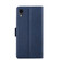 iPhone XR Ultra-thin Voltage Side Buckle PU + TPU Horizontal Flip Leather Case with Holder & Card Slot - Blue