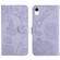 iPhone XR Skin Feel Butterfly Peony Embossed Leather Phone Case - Purple