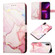 iPhone XR PT003 Marble Pattern Flip Leather Phone Case - LS005