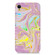 iPhone XR Laser Glitter Watercolor Pattern Shockproof Protective Case - FD5