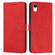 iPhone XR Skin Feel Heart Pattern Leather Phone Case - Red
