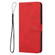 iPhone XR Skin Feel Heart Pattern Leather Phone Case - Red