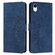 iPhone XR Skin Feel Heart Pattern Leather Phone Case - Blue