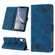iPhone XR Skin-feel Embossed Leather Phone Case - Blue