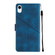 iPhone XR Skin-feel Embossed Leather Phone Case - Blue
