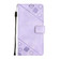 iPhone XR Skin-feel Embossed Leather Phone Case - Light Purple