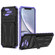 iPhone XR Kickstand Armor Card Wallet Phone Case - Purple