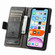 iPhone XR CaseNeo Business Splicing Dual Magnetic Buckle Horizontal Flip PU Leather Case with Holder & Card Slots & Wallet - Black