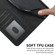 iPhone XR Cubic Skin Feel Flip Leather Phone Case - Black