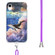 iPhone XR 2.0mm Airbag Shockproof TPU Phone Case with Lanyard - Whale