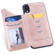 iPhone XR Cat Tree Embossing Pattern Shockproof Protective Case with Card Slots & Photo Frame - Rose Gold