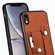 iPhone XR Wristband Kickstand Card Wallet Back Cover Phone Case with Tool Knife - Black