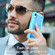 iPhone XR PC + Rubber 3-layers Shockproof Protective Case with Rotating Holder - Mint Green + Blue