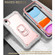 iPhone XR PC + Rubber 3-layers Shockproof Protective Case with Rotating Holder - Grey White + Rose Gold