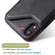 iPhone XR Shockproof Calf Texture Protective Case with Holder & Card Slots & Frame - Coffee