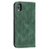 iPhone XR Lucky Flowers Embossing Pattern Magnetic Horizontal Flip Leather Case with Holder & Card Slots - Dark Green
