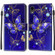 iPhone XR Voltage Colored Drawing Magnetic Clasp Horizontal Flip PU Leather Case with Holder & Card Slots - C11 Blue Golden Chain Butterflies