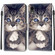 iPhone XR Voltage Colored Drawing Magnetic Clasp Horizontal Flip PU Leather Case with Holder & Card Slots - C02 Fork Hand White Claw Cat